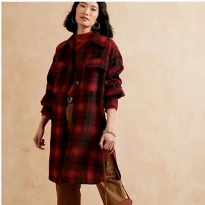 Banana Republic Factory plaid Shacket